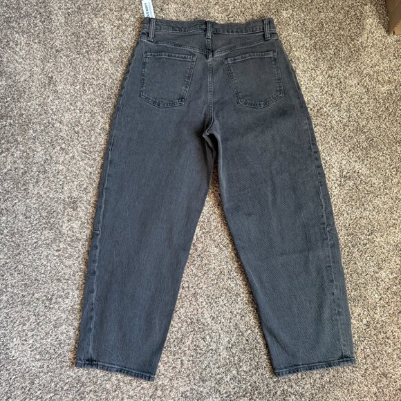 NWT!  Old Navy High-Waisted Barrel Ankle Jeans, Size 6R, Grey Wash - Picture 10 of 10
